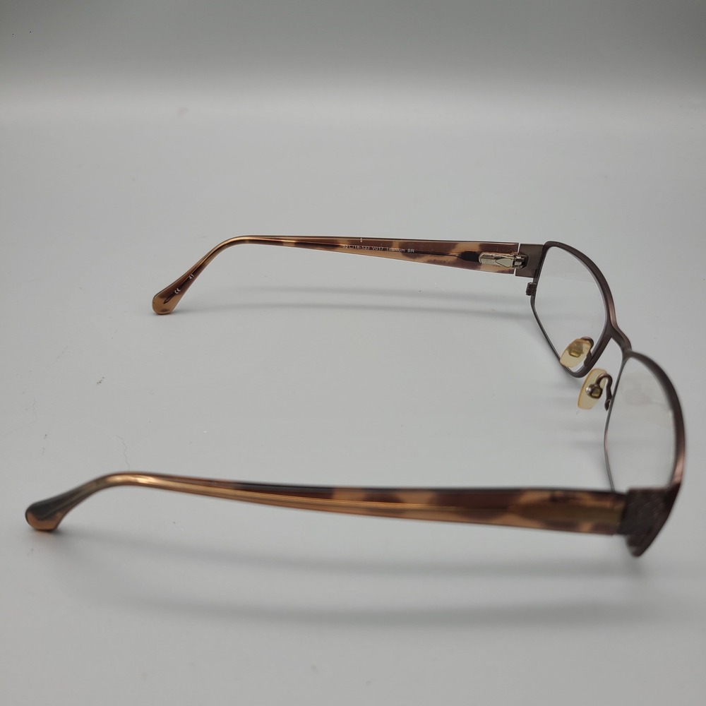 Vera Wang V017 Brown Titanium Rectangular Eyeglas… - image 6
